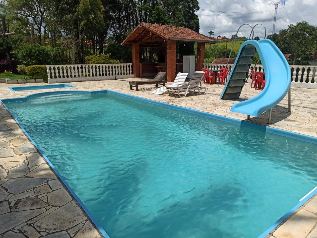 Chacara Em Ibiuna Sao Roque A 70Km De Sp Com Piscina E Wi-Fi Villa Bagian luar foto